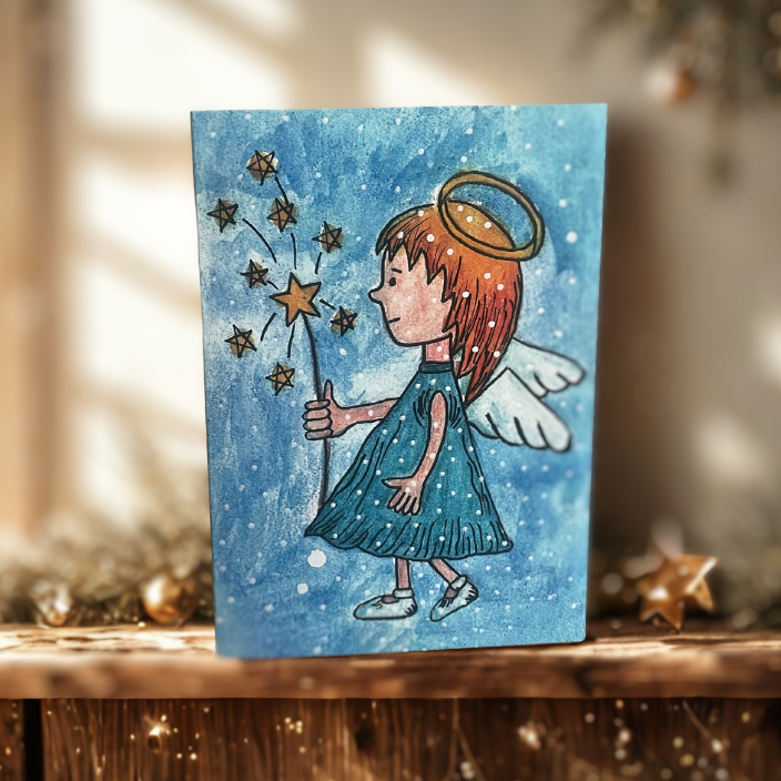Lastefondi heategevuslik jõulukaart 2022 "Ingel"
