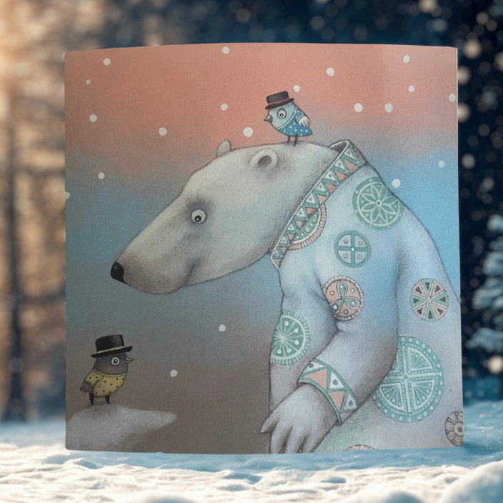 Lastefondi heategevuslik jõulukaart 2023 "Jääkaru"